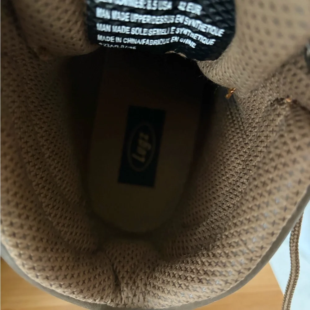 NWT LUGZ Scaffold Tan/Brown Lace-Up Work Hike Boots Men’s Sz 8.5 Slip Resistant